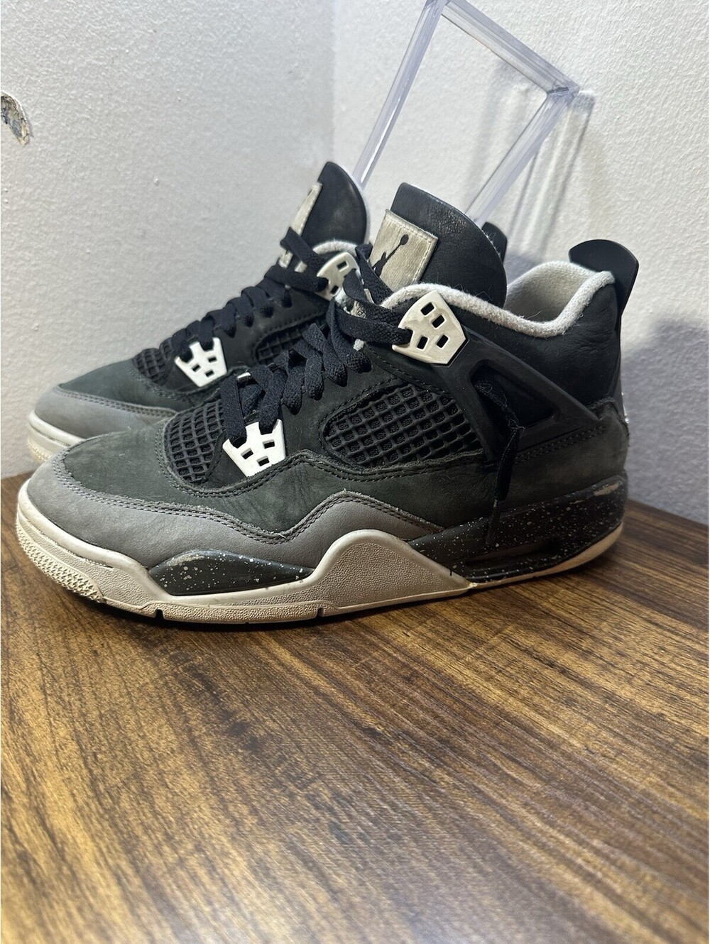 Nike Air Jordan 4 Retro Gray Sneakers Youth Size US 7Y EU 40 FQ8213-002 - Picture 4 of 8
